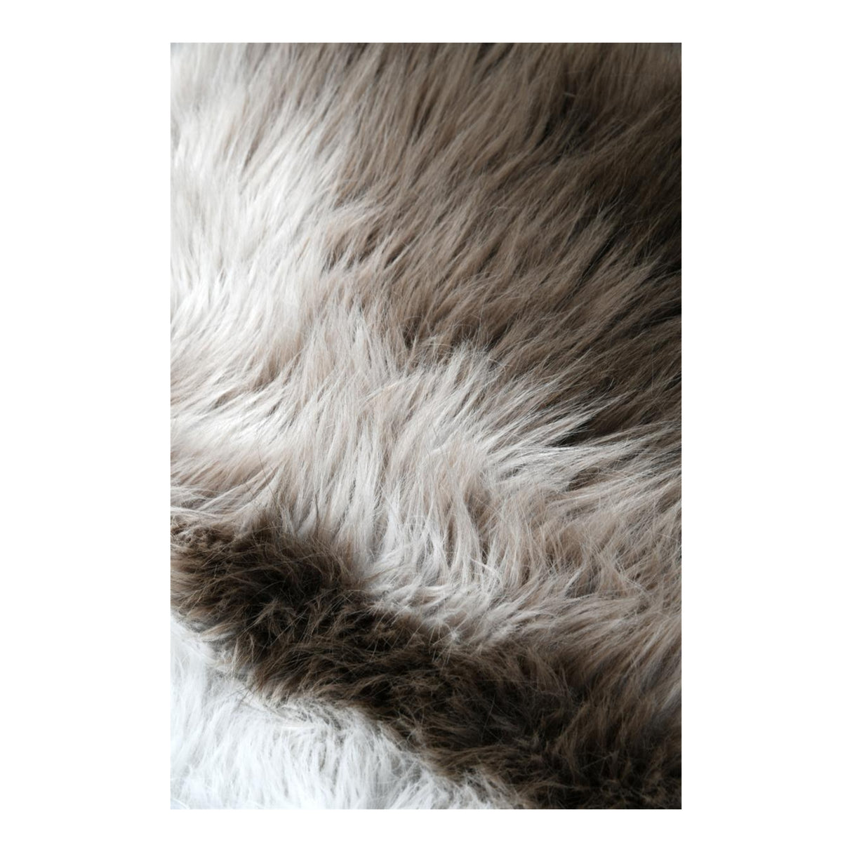 STOF Granon Faux Fur Rug, Natural, 95x120cm - CUSHIONS/COVERS - Beattys of Loughrea