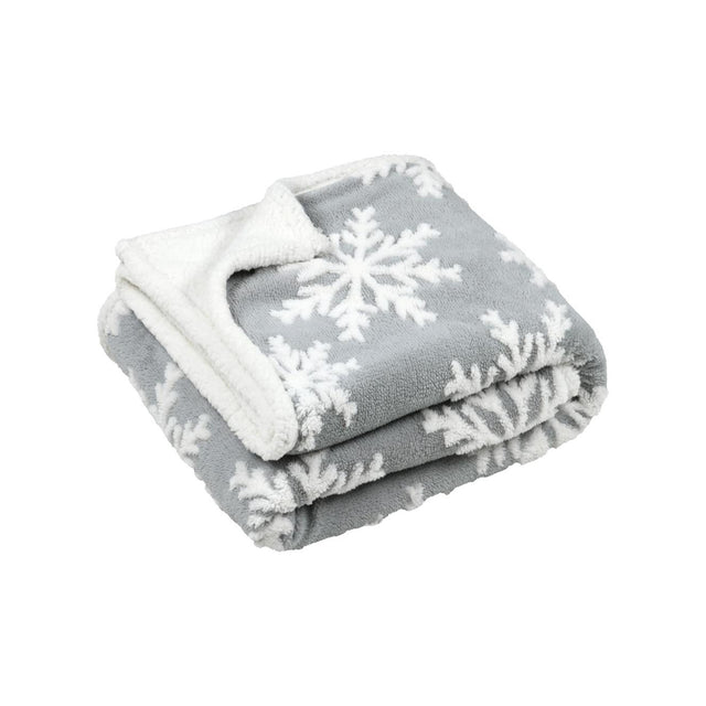 STOF Aveillans Throw, Grey, 180x220cm - THROWS/BLANKETS - Beattys of Loughrea