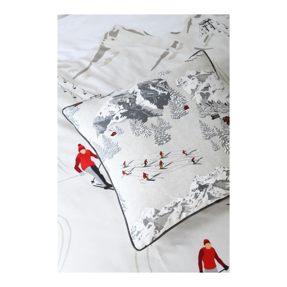 STOF Meribel Cushion, Grey, 50x50cm - CUSHIONS/COVERS - Beattys of Loughrea