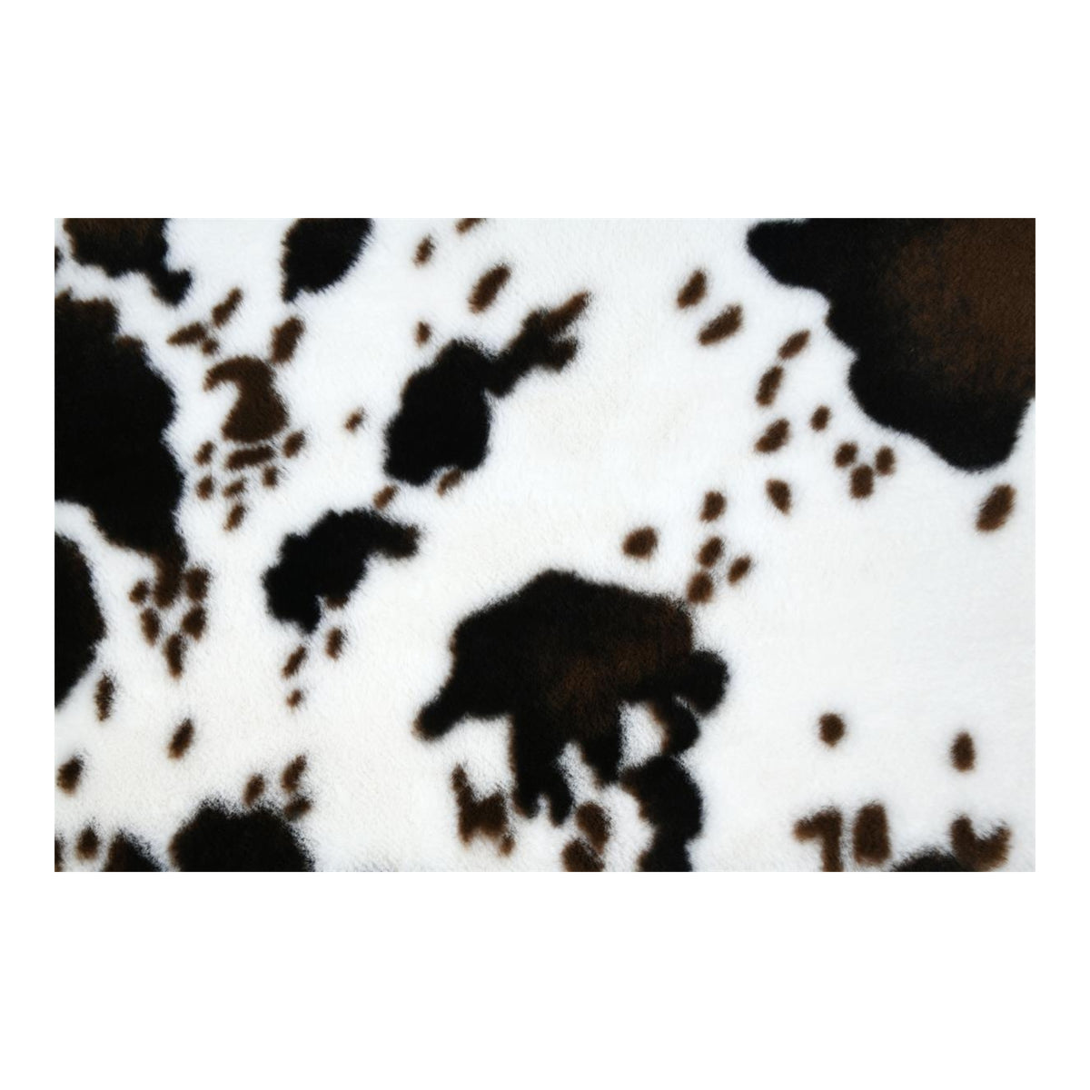 STOF Cow-Print Throw, Brown, 180x220cm - THROWS/BLANKETS - Beattys of Loughrea