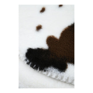 STOF Cow-Print Throw, Brown, 180x220cm - THROWS/BLANKETS - Beattys of Loughrea