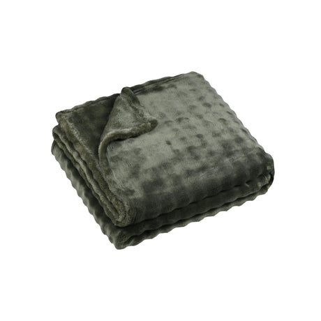 STOF Warmy Faux Fur Throw, Khaki, 180x220cm