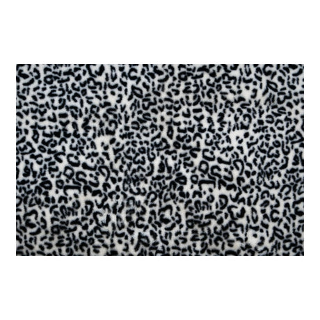 STOF Panthera Leopard-Print Throw, Black, 130x160cm