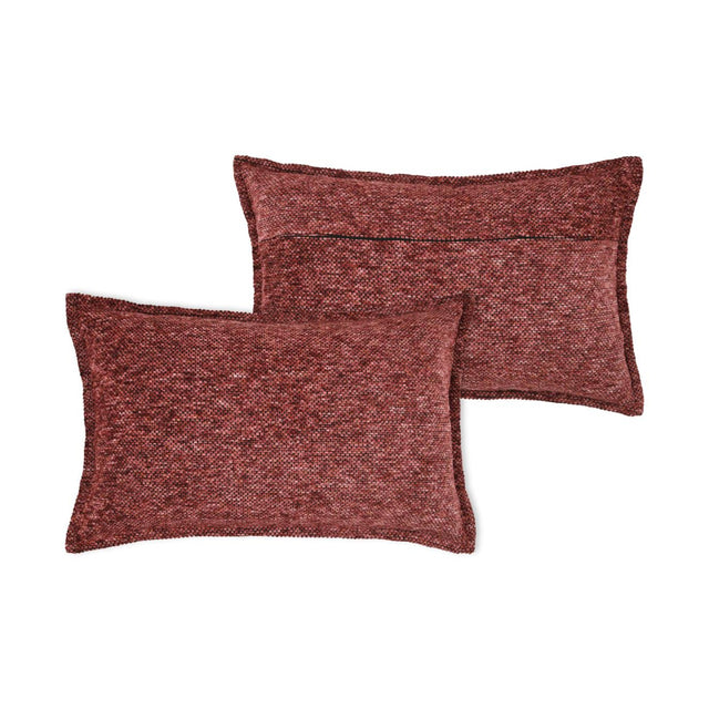 STOF Dublin Chenille Jacquard Cushion, Terracotta, 45x70cm - CUSHIONS/COVERS - Beattys of Loughrea
