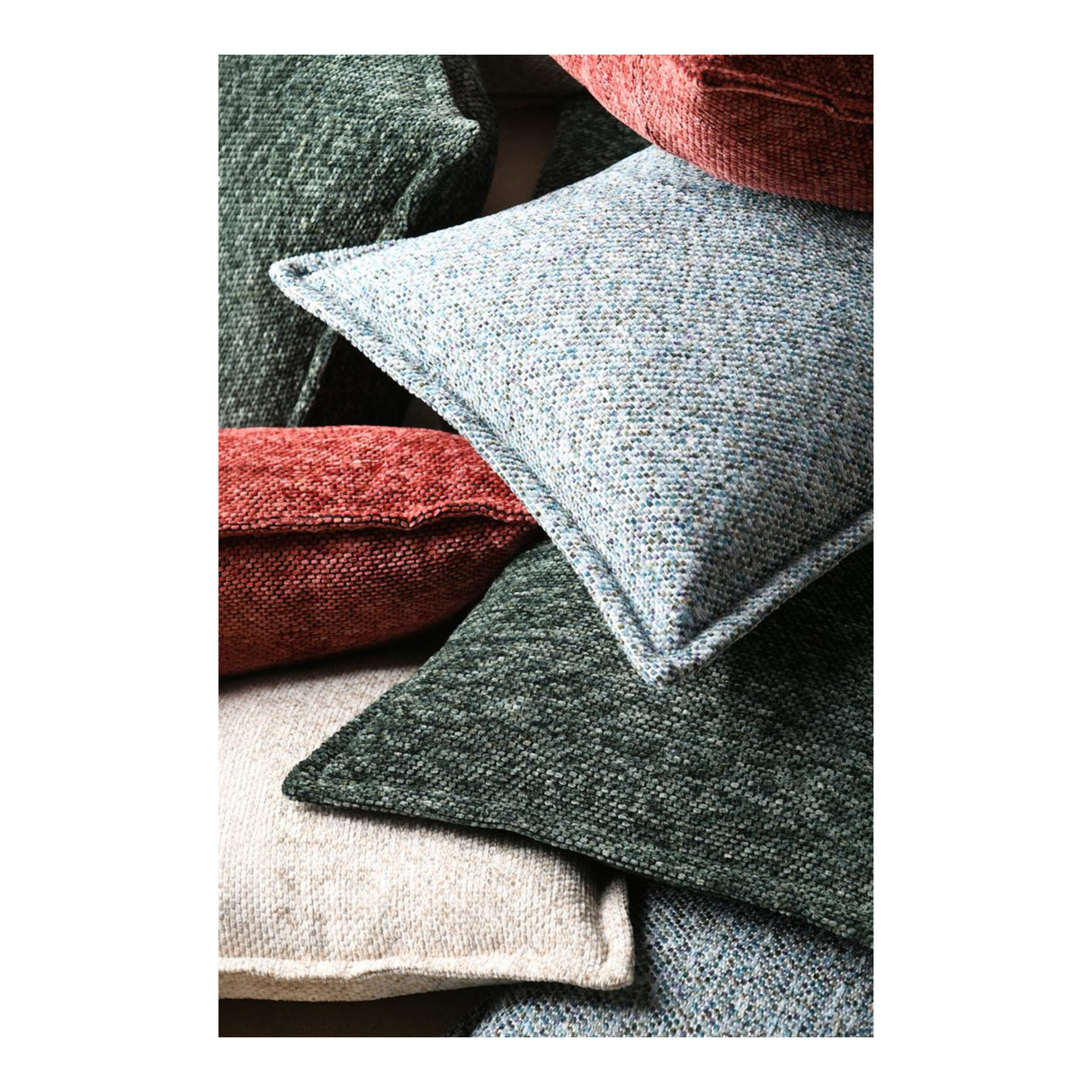 STOF Dublin Chenille Jacquard Cushion, Terracotta, 45x70cm - CUSHIONS/COVERS - Beattys of Loughrea
