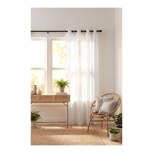 STOF Marcelo Sheer Curtain, White, 140x240cm - CURTAINS - READY MADE - Beattys of Loughrea