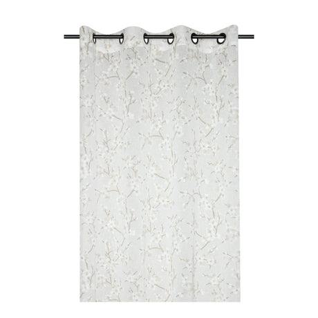 STOF Livani Floral Sheer Curtain, Natural, 140x240cm - CURTAINS - READY MADE - Beattys of Loughrea
