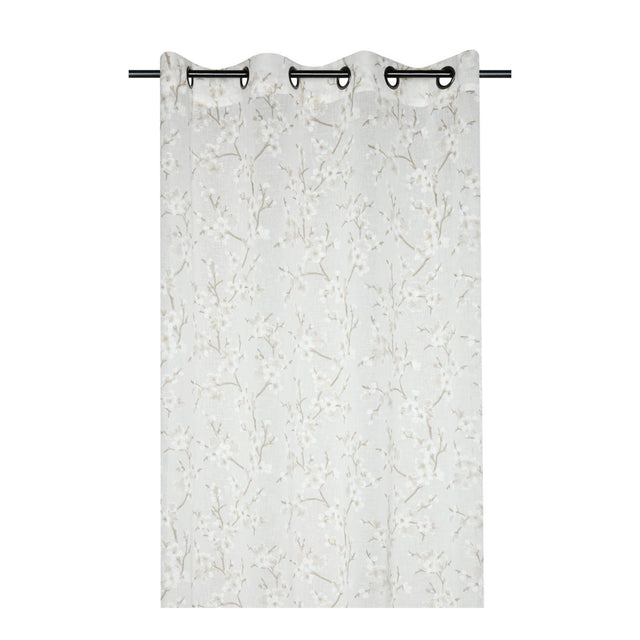 STOF Livani Floral Sheer Curtain, Natural, 140x240cm - CURTAINS - READY MADE - Beattys of Loughrea