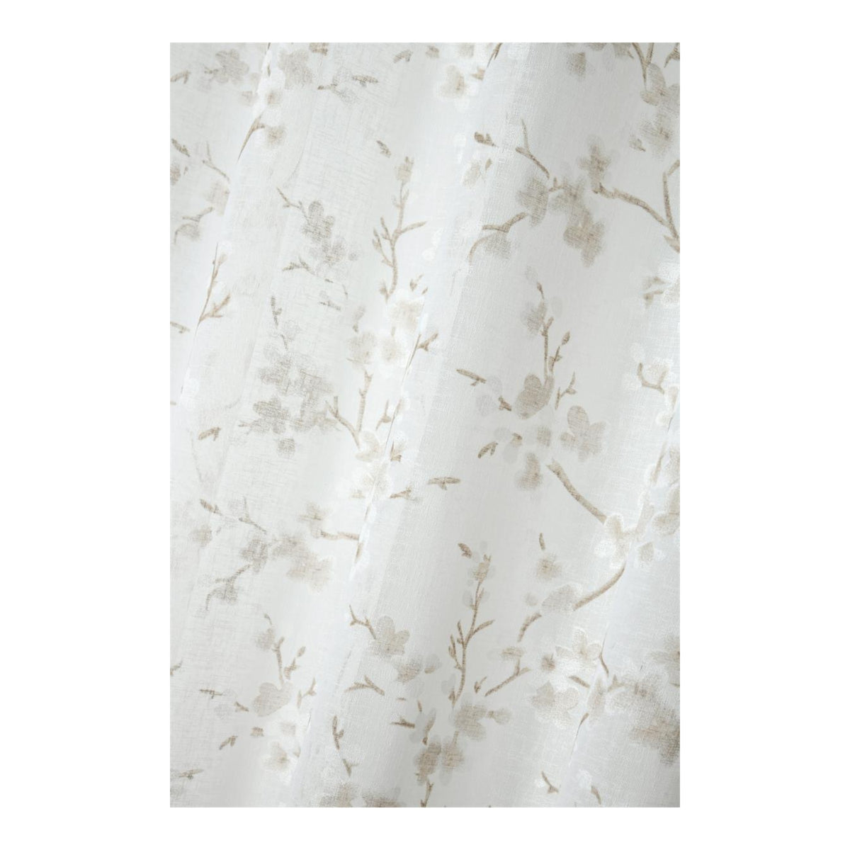 STOF Livani Floral Sheer Curtain, Natural, 140x240cm - CURTAINS - READY MADE - Beattys of Loughrea