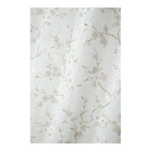 STOF Livani Floral Sheer Curtain, Natural, 140x240cm - CURTAINS - READY MADE - Beattys of Loughrea