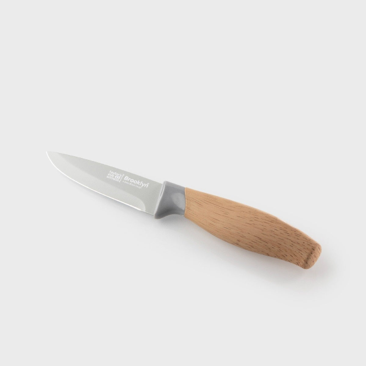 Taylor's Eye Witness Brooklyn 5 Piece Kitchen Knife Set with Bonus Sharpener, Beech