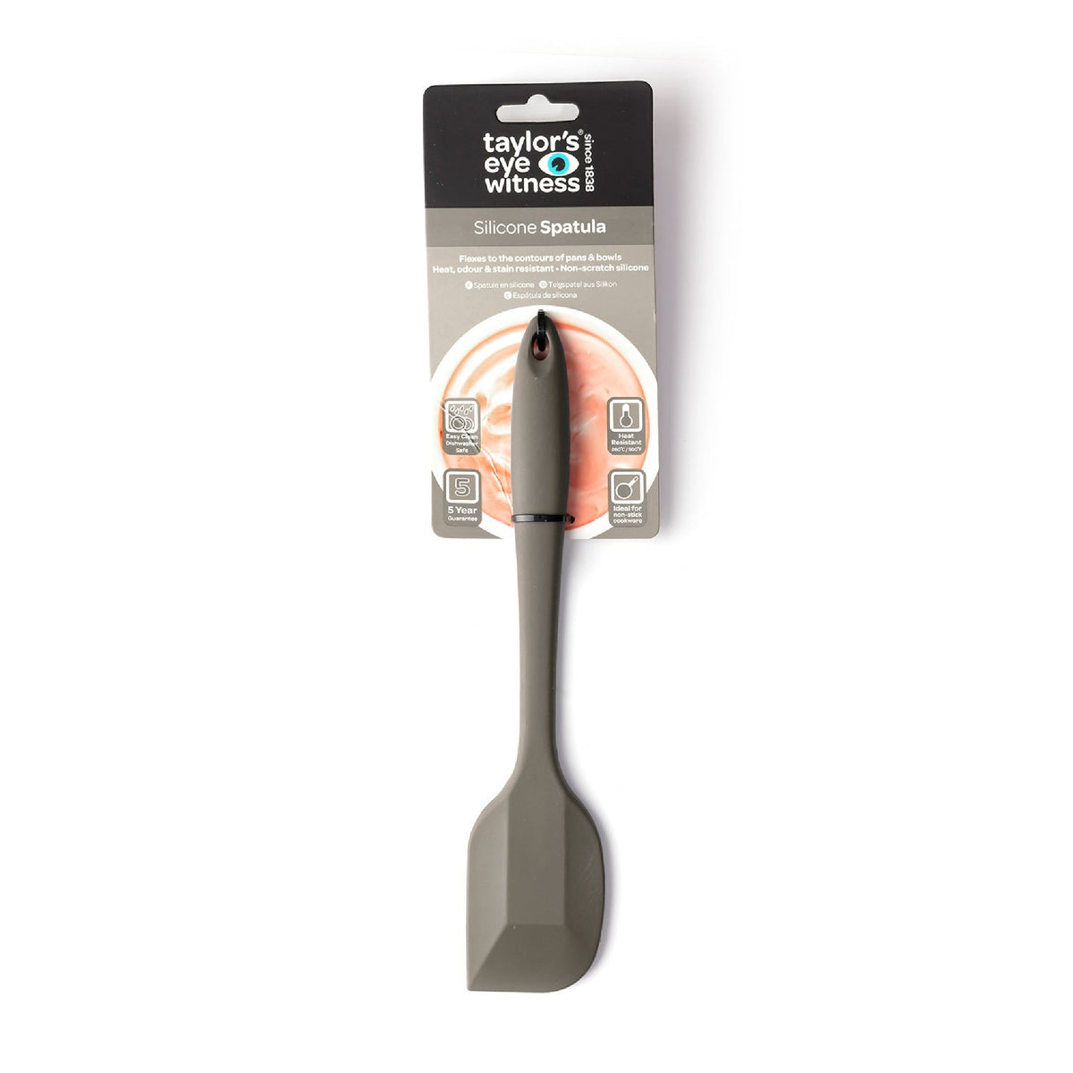 Taylor's Eye Witness Silicone Spatula 27cm/11in - Grey - KITCHEN HAND TOOLS - Beattys of Loughrea