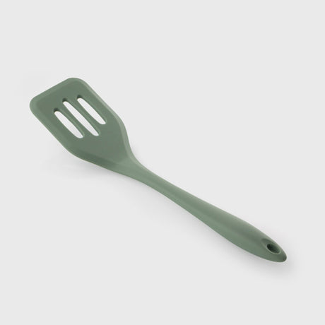 Taylor's Eye Witness Silicone Slotted Turner, Sage, 28cm/11in - KITCHEN HAND TOOLS - Beattys of Loughrea
