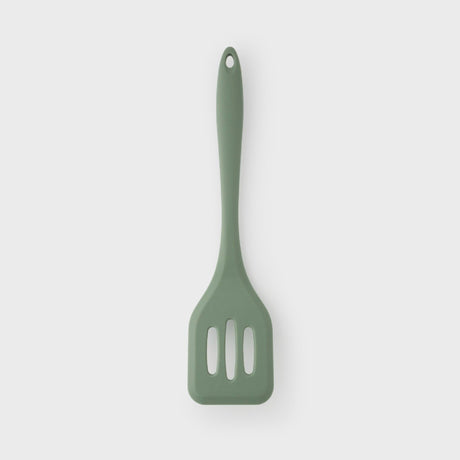 Taylor's Eye Witness Silicone Slotted Turner, Sage, 28cm/11in - KITCHEN HAND TOOLS - Beattys of Loughrea