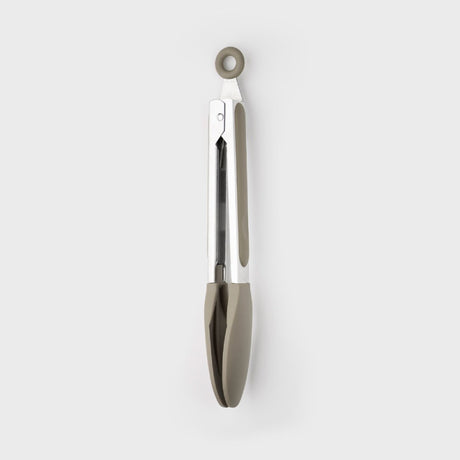 Taylor's Eye Witness Stainless Steel & Silicone Tongs, Grey, 23cm/9in - KITCHEN HAND TOOLS - Beattys of Loughrea