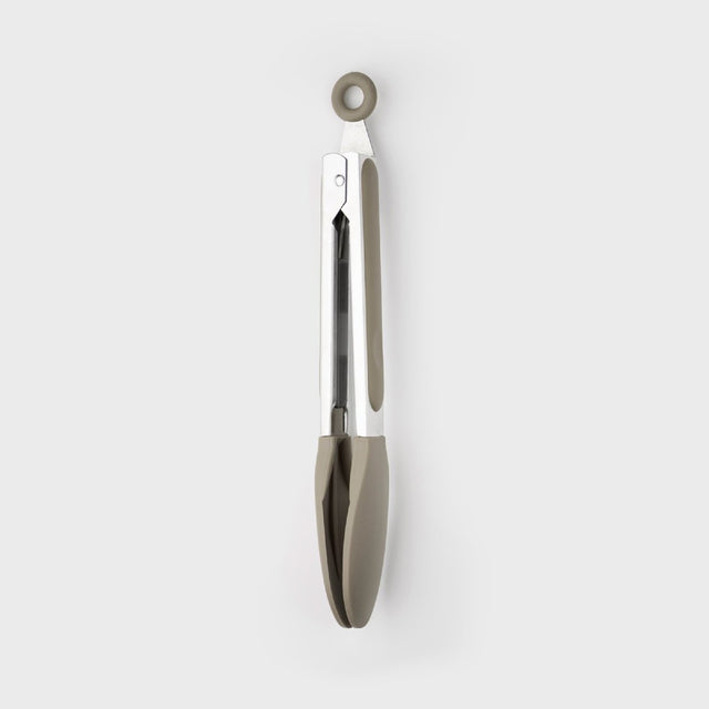 Taylor's Eye Witness Stainless Steel & Silicone Tongs, Grey, 23cm/9in - KITCHEN HAND TOOLS - Beattys of Loughrea