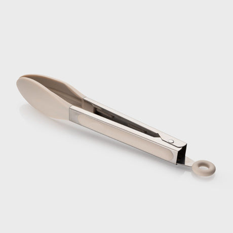 Taylor's Eye Witness Stainless Steel & Silicone Tongs, Oyster, 23cm/9in - KITCHEN HAND TOOLS - Beattys of Loughrea