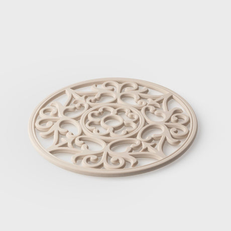 Taylor's Eye Witness Vintage Round Silicone Trivet & Placemat, Oyster, 19.5cm - TABLEMATS/COASTERS - Beattys of Loughrea