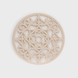 Taylor's Eye Witness Vintage Round Silicone Trivet & Placemat, Oyster, 19.5cm