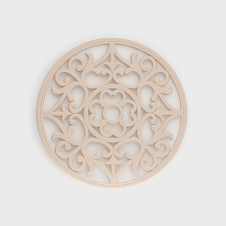 Taylor's Eye Witness Vintage Round Silicone Trivet & Placemat, Oyster, 19.5cm - TABLEMATS/COASTERS - Beattys of Loughrea