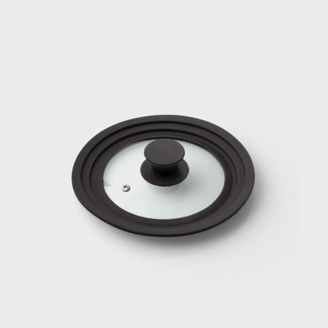 Taylor's Eye Witness Silicone and Glass Universal Pan Lid, 16/18/20cm, Black - KITCHEN HAND TOOLS - Beattys of Loughrea