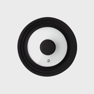 Taylor's Eye Witness Silicone and Glass Universal Pan Lid, 16/18/20cm, Black