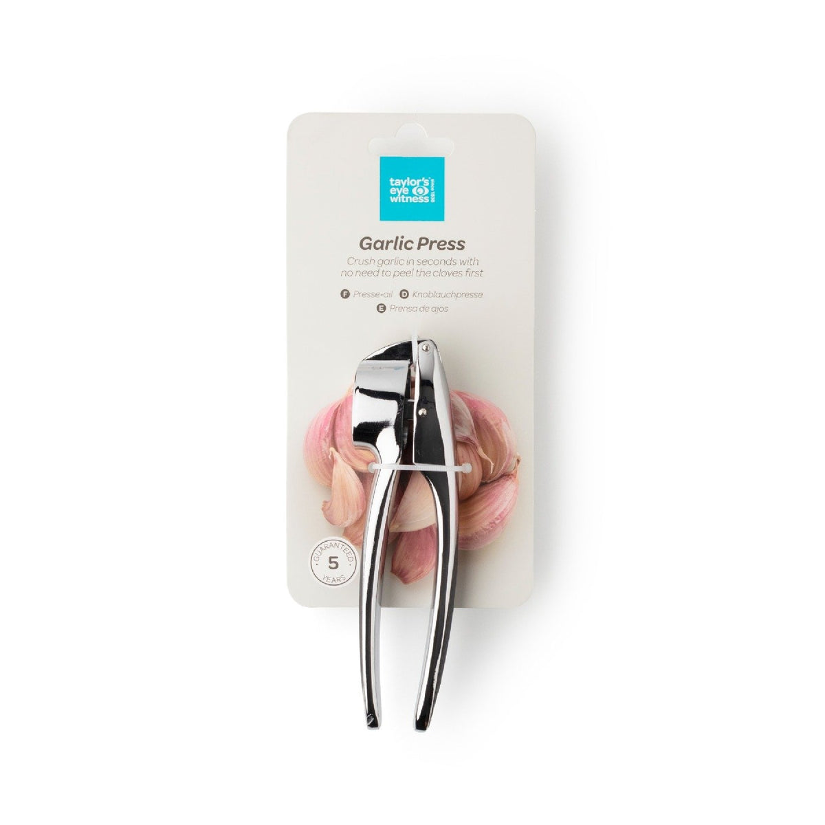 Taylor's Eye Witness Chrome Garlic Press
