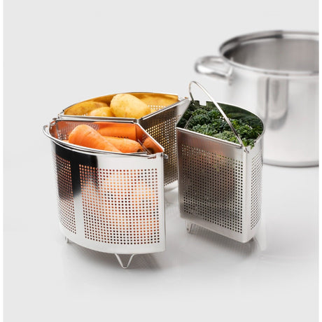 Taylor's Eye Witness 22cm Stockpot Divider & Steamer Basket Set - KITCHEN HAND TOOLS - Beattys of Loughrea