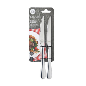 Taylor's Eye Witness Maple Set of 2 Steak Knives