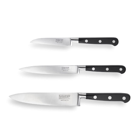 Sabatier Professional 3-Piece Starter Set – Paring, Utility & 6in Chef's Knife - CUTLERY/KNIFE SET/BLOCK - Beattys of Loughrea