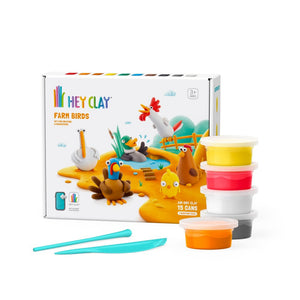 Hey Clay Farm Birds 6 Can Set