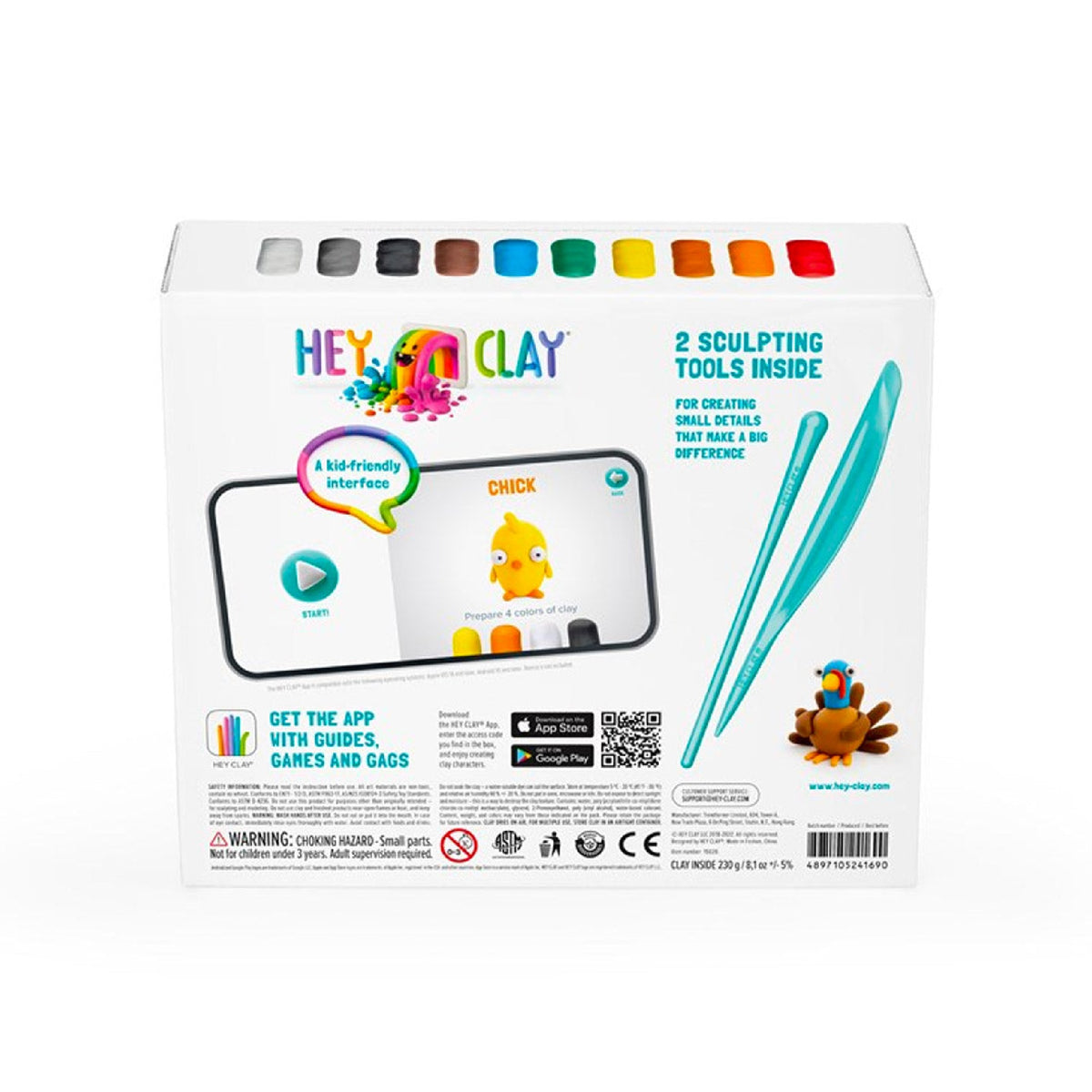 Hey Clay Farm Birds 6 Can Set