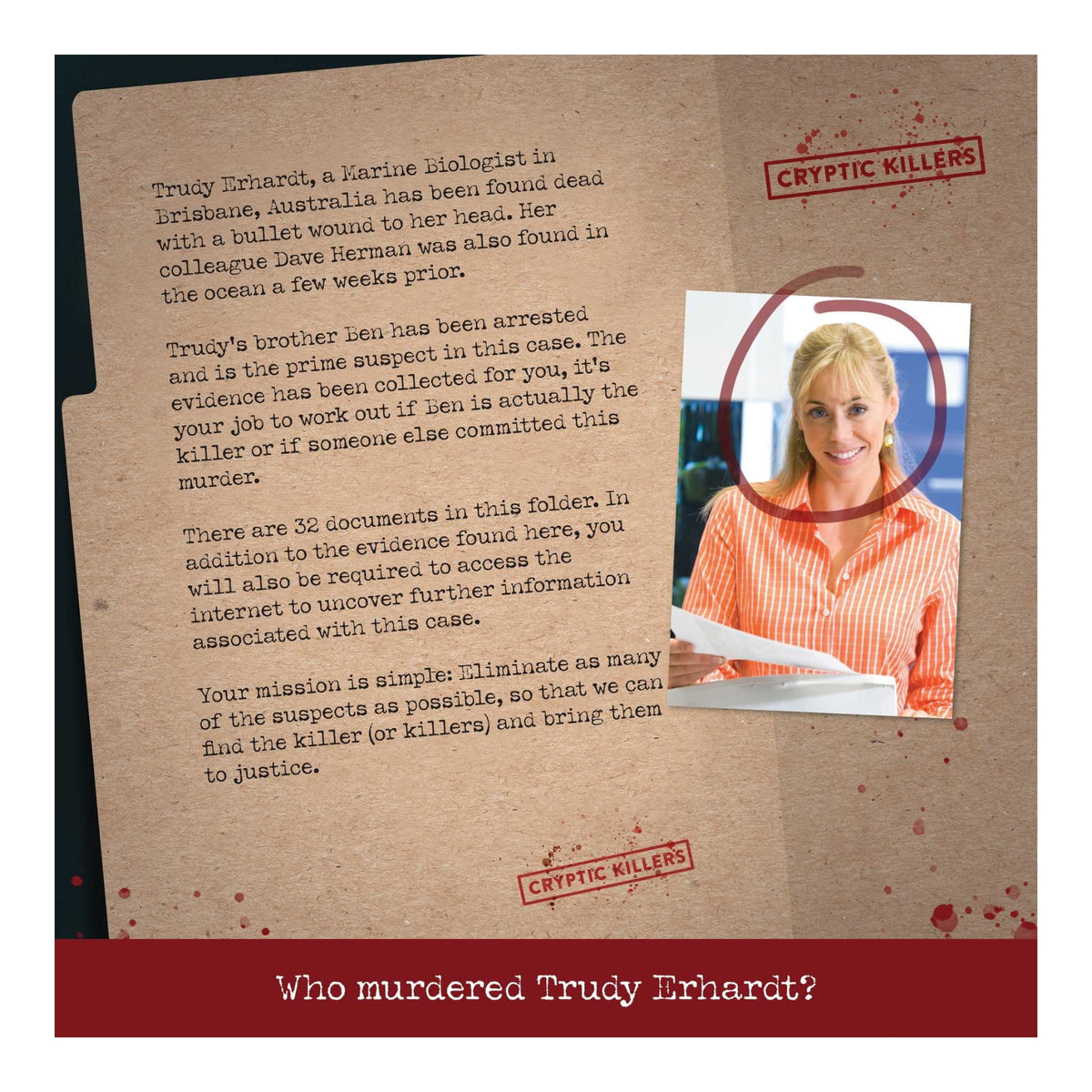 Cryptic Killers: Murder of a Marine Biologist - ROLE PLAY - Beattys of Loughrea