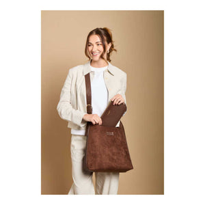 Alice Wheeler Chocolate - Kensington Hobo - HANDBAGS, MANBAGS, SHOPPING BAGS - Beattys of Loughrea