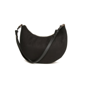 Alice Wheeler Black Suede - Kensington Shoulder / Cross Body Bag
