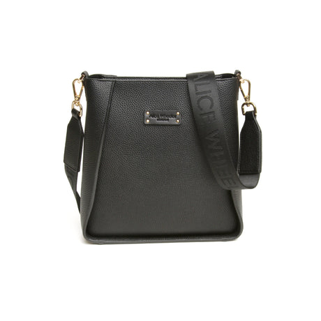 Alice Wheeler Black - Kensington Cross Body Bag - HANDBAGS, MANBAGS, SHOPPING BAGS - Beattys of Loughrea