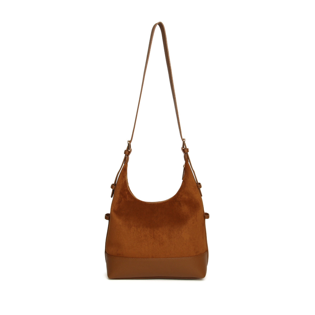 Alice Wheeler Fudge Suede - Kensington Large Cross Body Bag