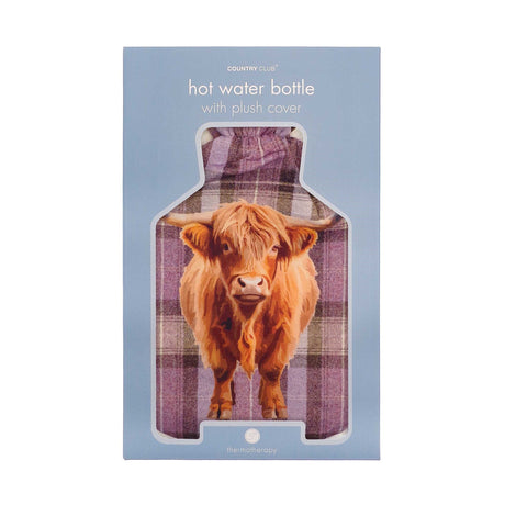 Highland Cow Plush Hot Water Bottle – Gift Boxed - H/H - HOT WATER BOTTLE - Beattys of Loughrea