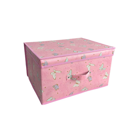 Butterfly Design Folding Storage Chest 45 x 35 x 25cm - PVC STORAGE - TRUNK, LGE BOX , CART - Beattys of Loughrea