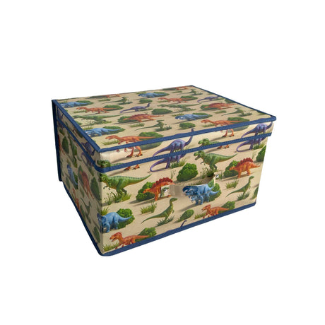 Dinosaur Design Folding Storage Chest 45 x 35 x 25cm - PVC STORAGE - TRUNK, LGE BOX , CART - Beattys of Loughrea