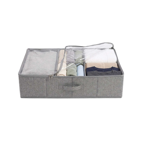 Underbed Storage Bag with Wheels 70 x 40 x 18cm – Grey - PVC STORAGE - TRUNK, LGE BOX , CART - Beattys of Loughrea