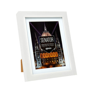Kenro Senator White Wood Photo Frame, 8x6in with 7x5in Mat