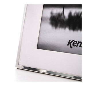 Kenro Avenue Silver Plated Photo Frame, 8x10in with 8x6in Mat