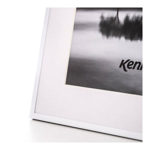 Kenro Avenue White Photo Frame, 10x12in with 8x10in Mat