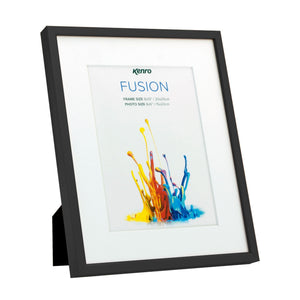 Kenro Fusion Classic 10x12in Photo Frame with 8x10in Mat, Black