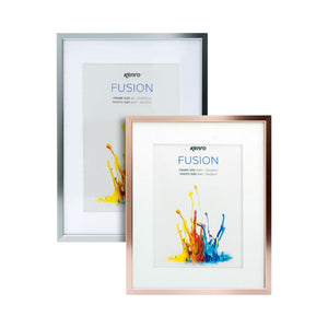 Kenro Fusion Classic 10x12in Photo Frame with 8x10in Mat, Rose Gold