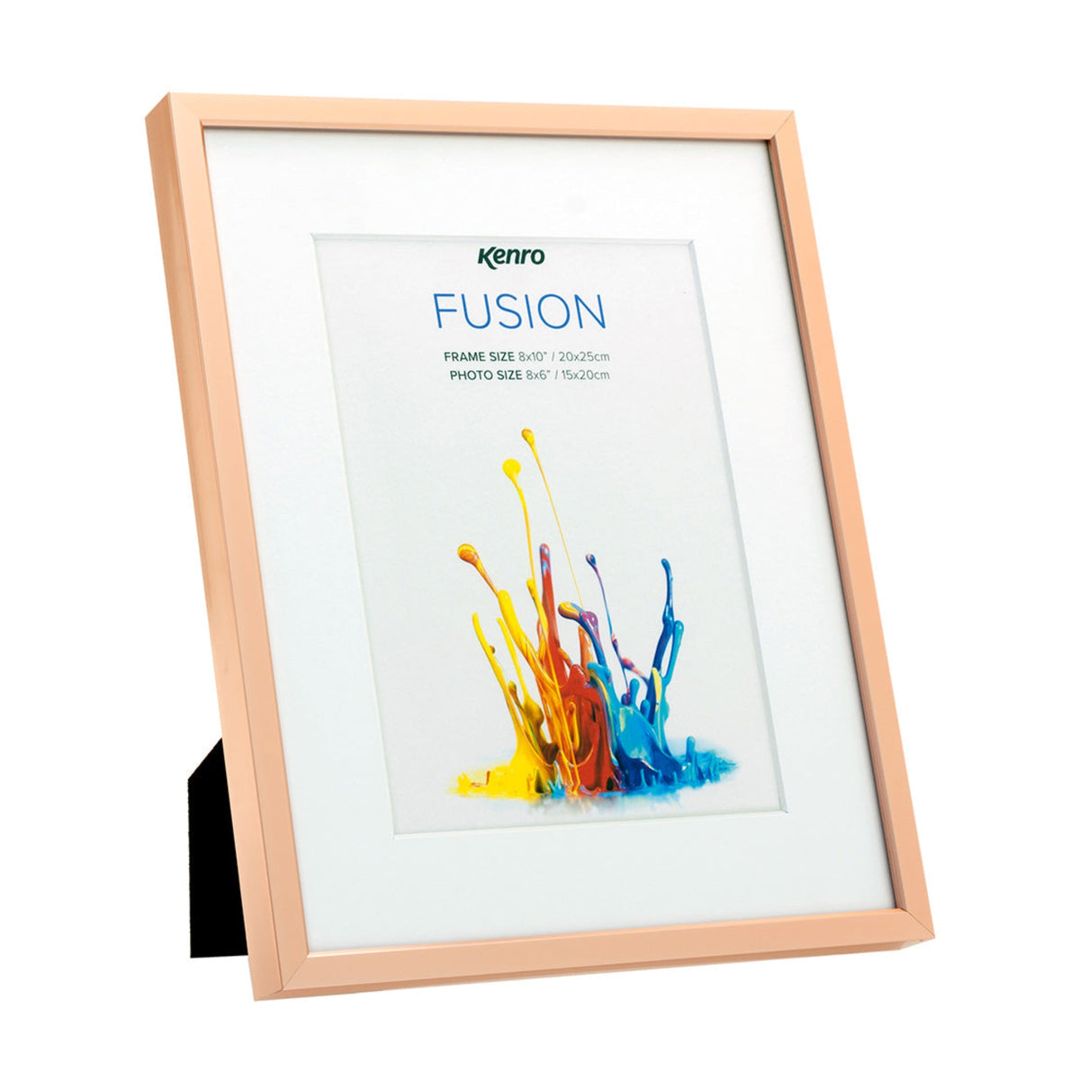 Kenro Fusion Classic 10x12in Photo Frame with 8x10in Mat, Rose Gold