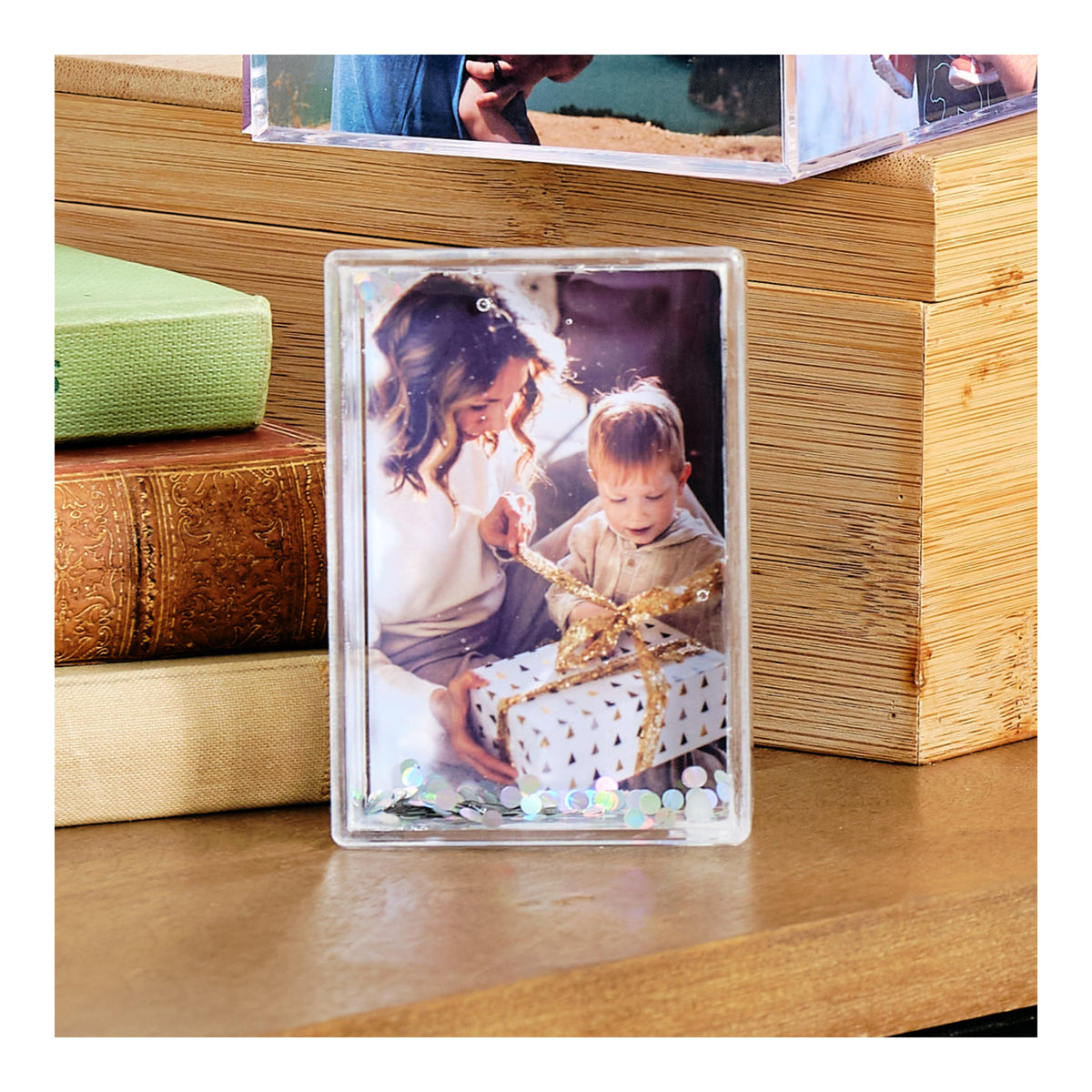 Kenro Acrylic Shake Photo Frame, 2x3in / 5x7.5cm