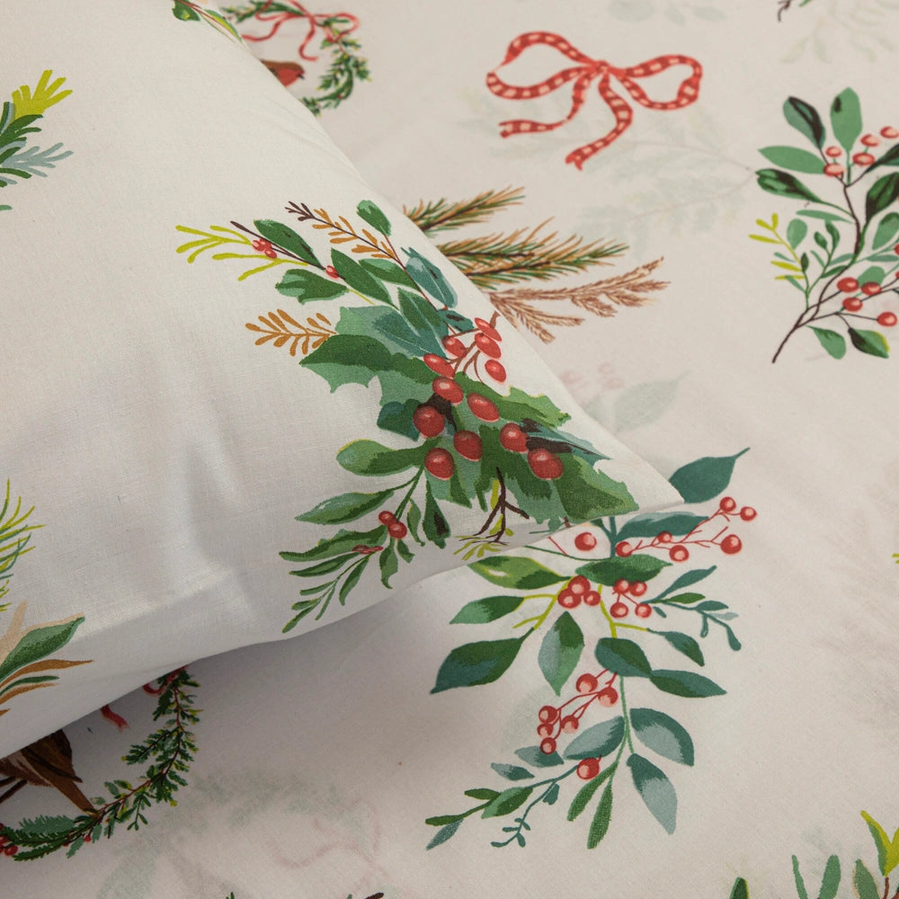 EVERGREEN BOWS DUVET SET MULTI KING PEVED3Z