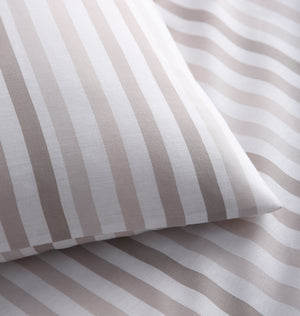 OMBRE PENCIL STRIPE DUVET SET NATURAL STRIPE DOUBLE POMBD2B